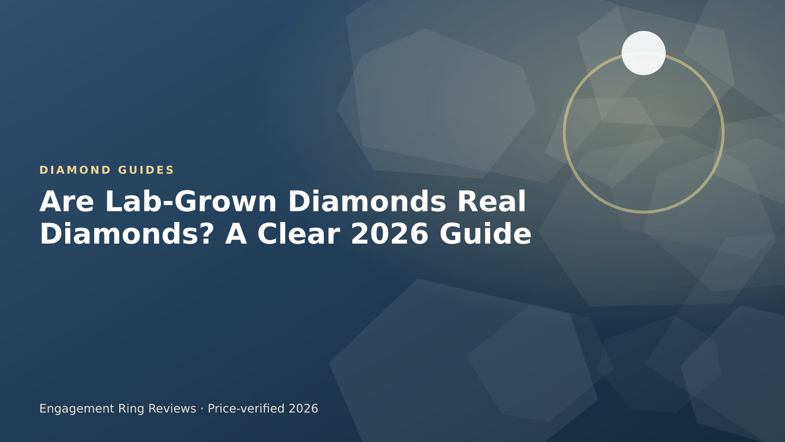 Round lab-grown diamond viewed under magnification beside its grading report