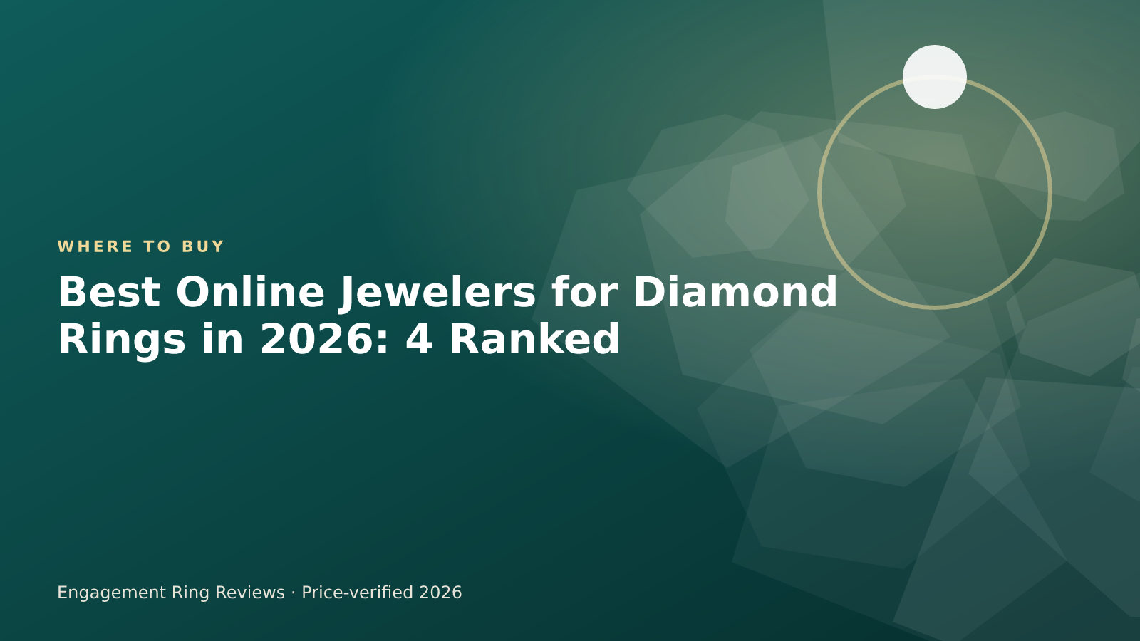 Online diamond ring shopping comparison featuring Rare Carat, Blue Nile, James Allen and Brilliant Earth
