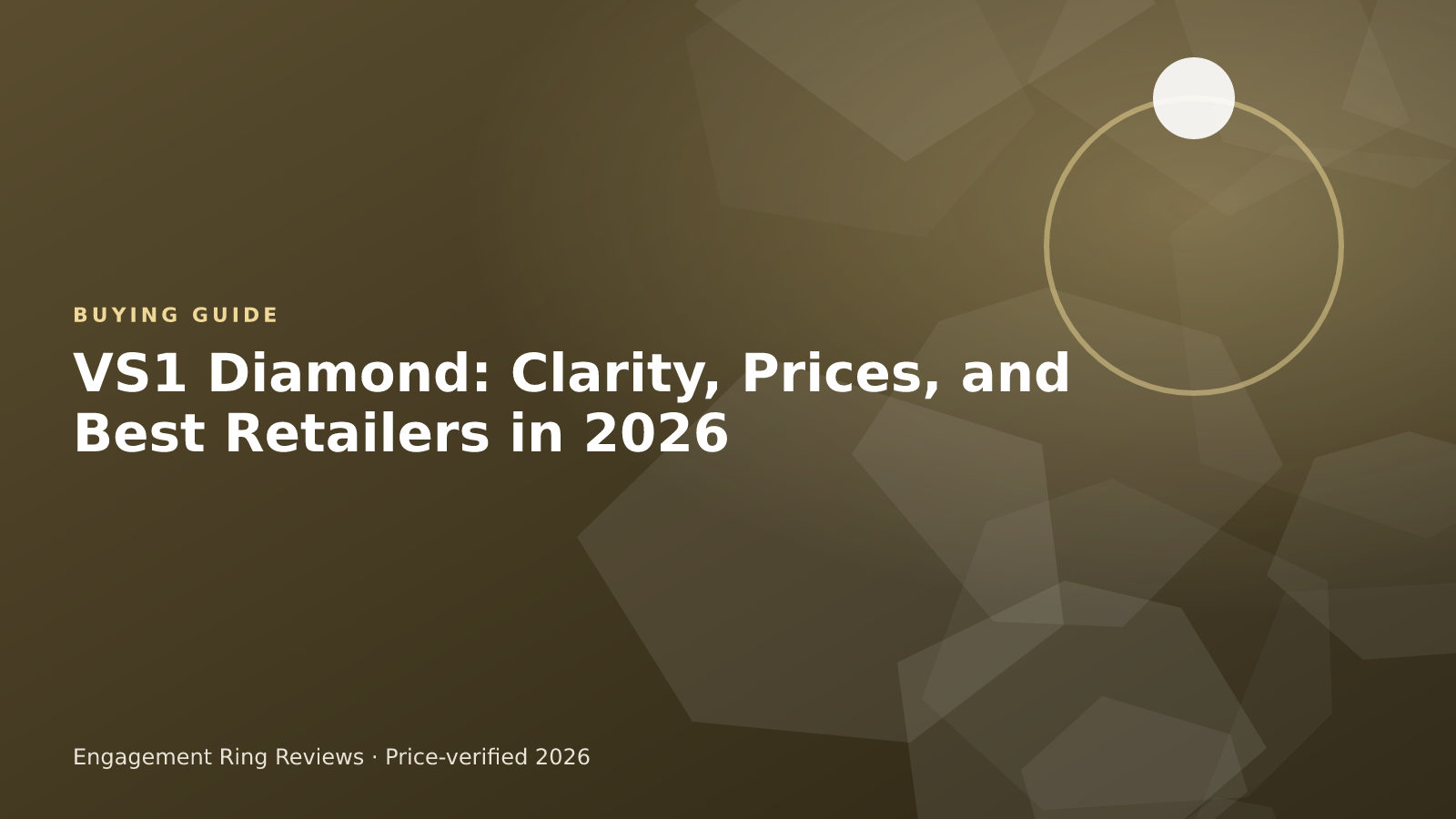 Round VS1 diamond shown under magnification with a grading report