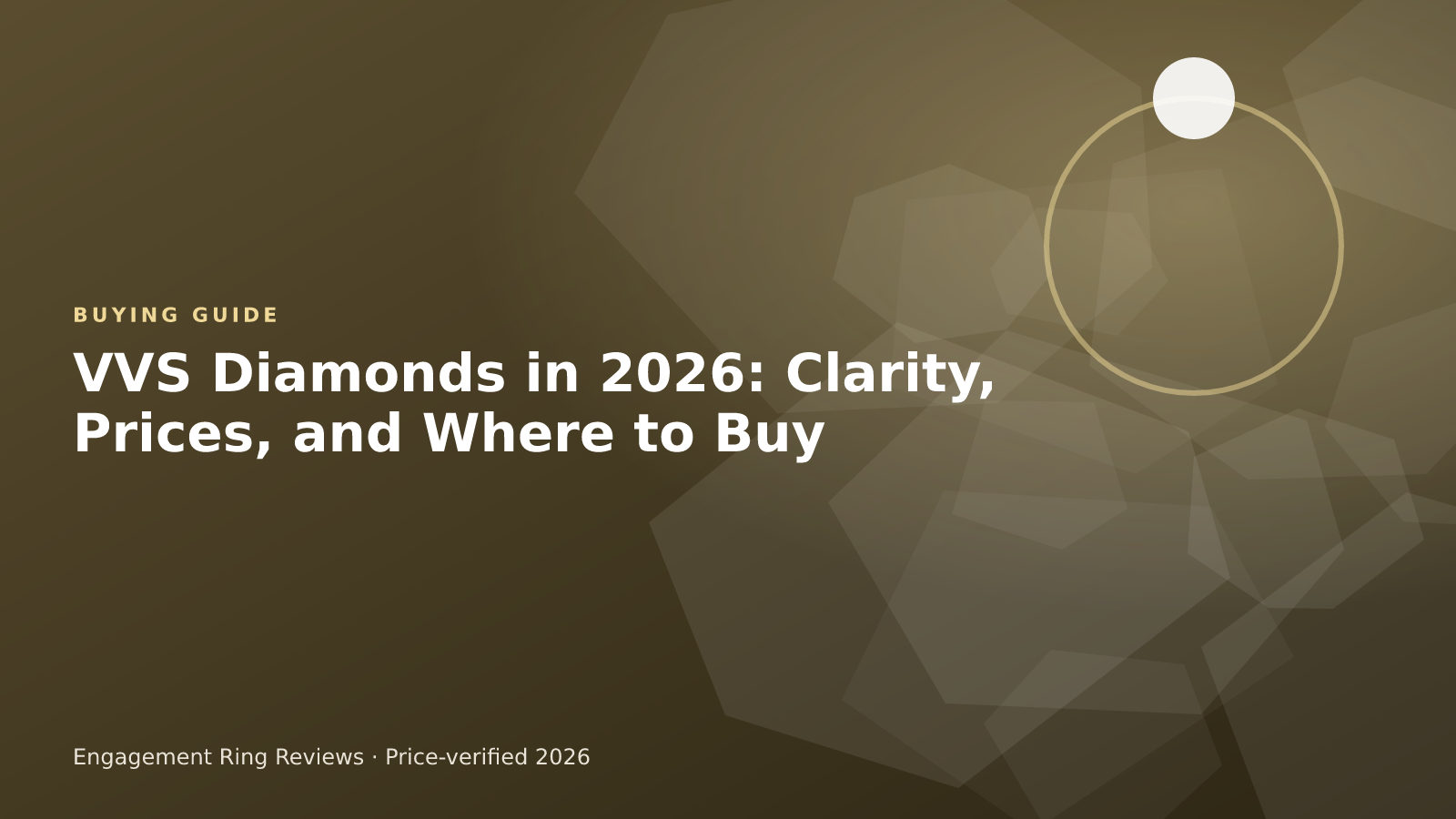 Round diamond shown under magnification to explain VVS clarity